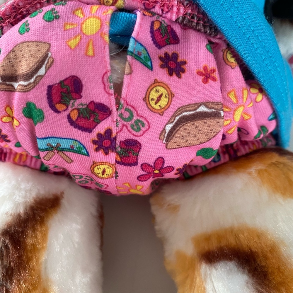 Build A Bear plush BAB Girl Scouts Smores Bear Caramel Swirl Smores With Outfit - Picture 6 of 7